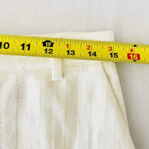 IRO Paris Women's Talisa Ecru Pants Size 38 US: 6 Linen Blend Striped NWT $425 - Picture 9 of 12